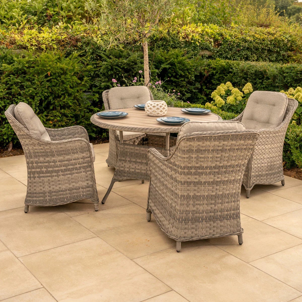 Kettler Lomond 4 Piece Wicker Dining Set, view 6