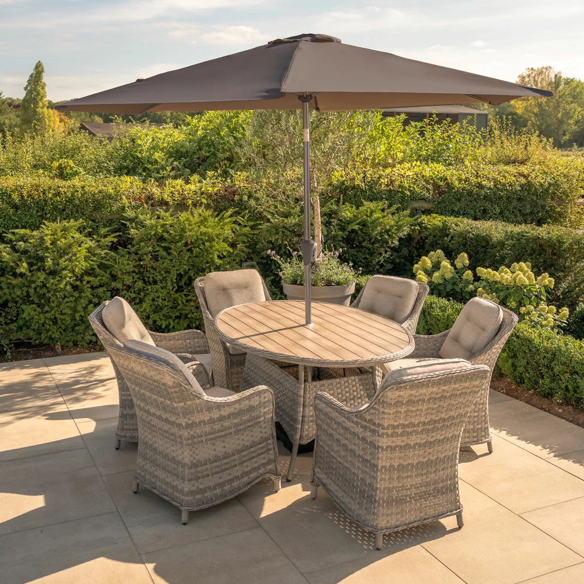 Kettler Lomond 6 Piece Wicker Dining Set, view 6