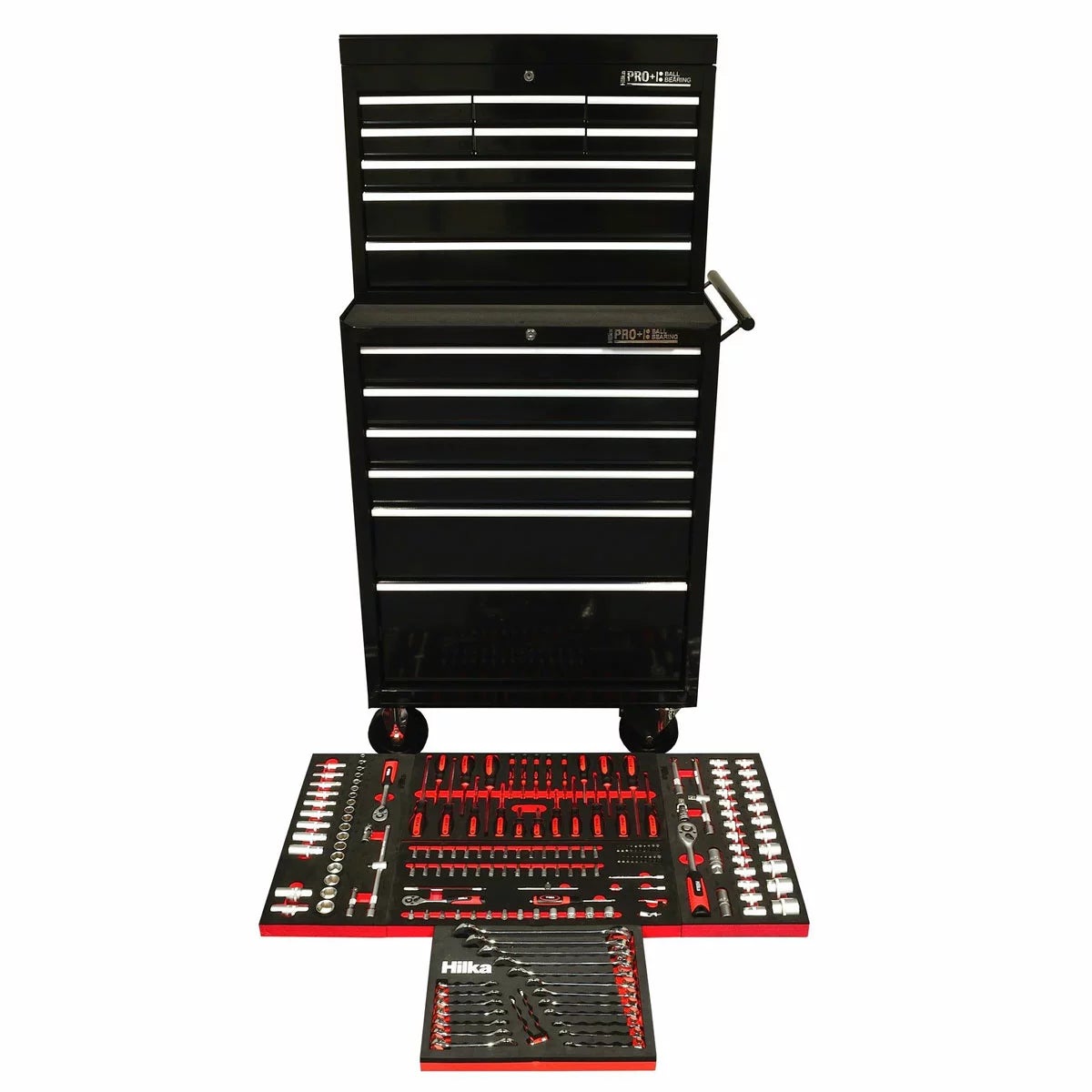 Hilka 186 Piece EVA Kit in HD Pro+ 15-Drawer Chest and Trolley, view 3