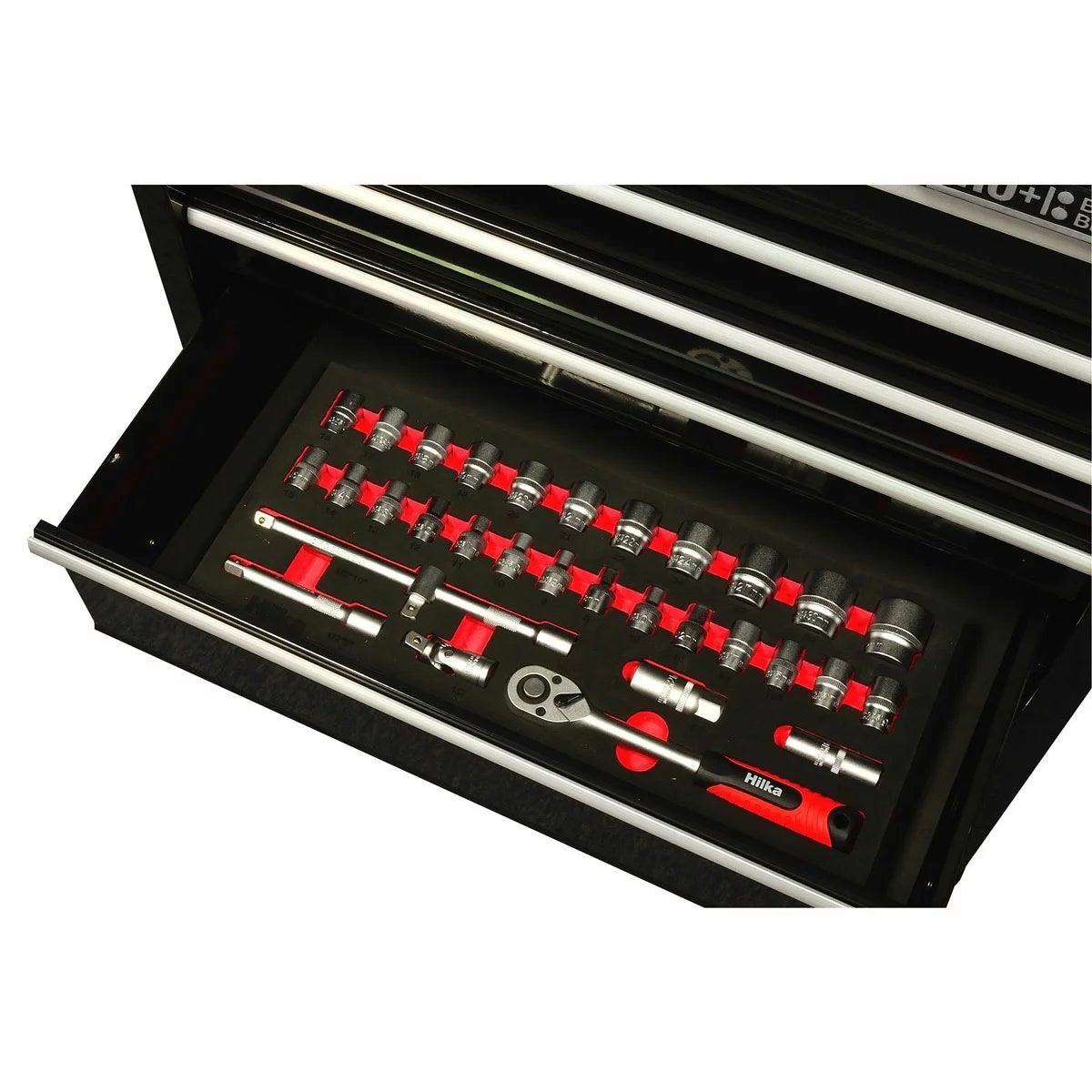 Hilka 186 Piece EVA Kit in HD Pro+ 15-Drawer Chest and Trolley, view 7