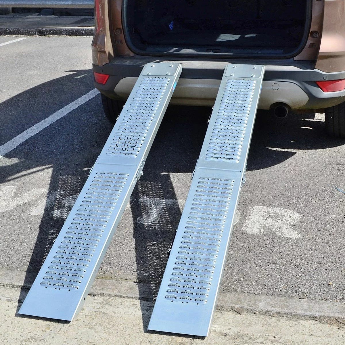 Hilka Galvanised Loading Ramps Folding, view 3