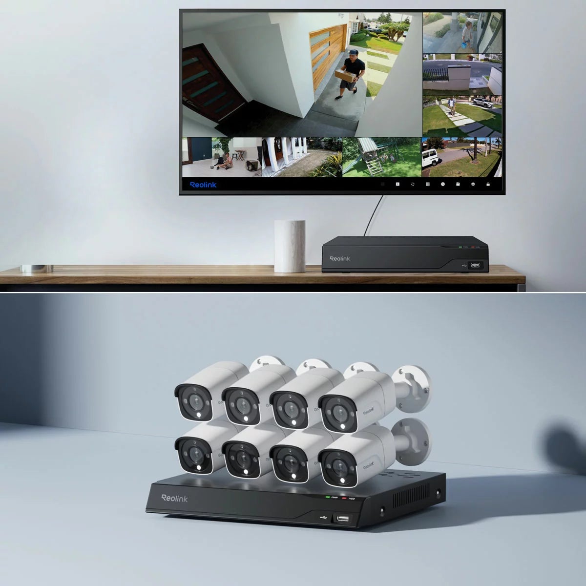Reolink 12MP (4K+) UHD UH NVR PoE 16 x Channel / 8 x Bullet Camera Kit With 4TB HHD, view 2
