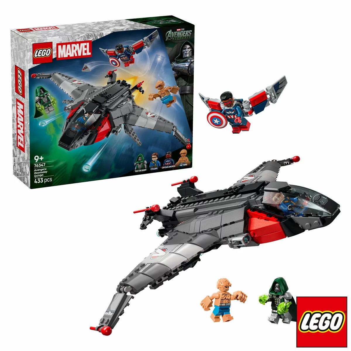 LEGO Super Heroes Avengers: Doomsday Quinjet - Model 76347 (9+ Years)