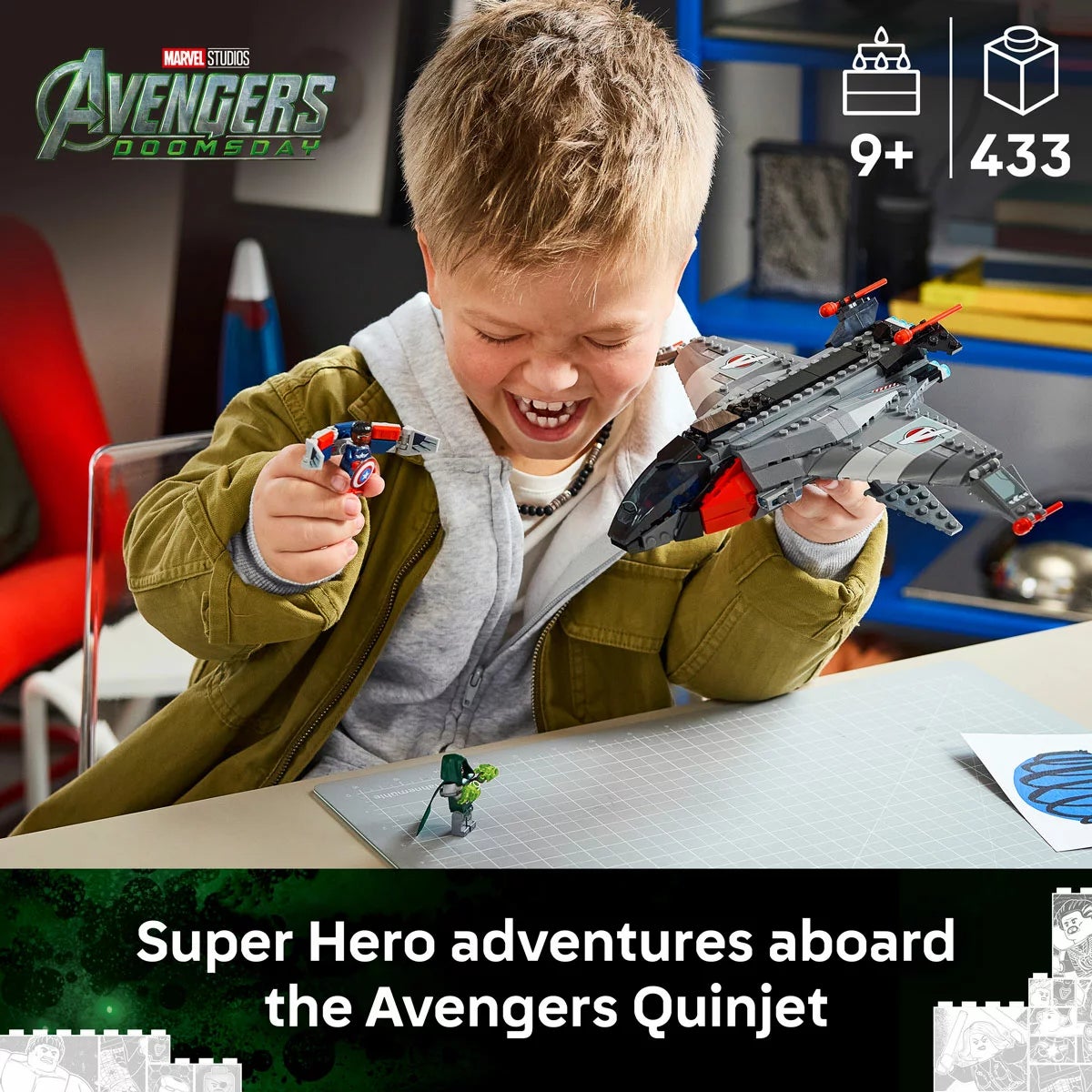 LEGO Super Heroes Avengers: Doomsday Quinjet - Model 76347 (9+ Years), view 6