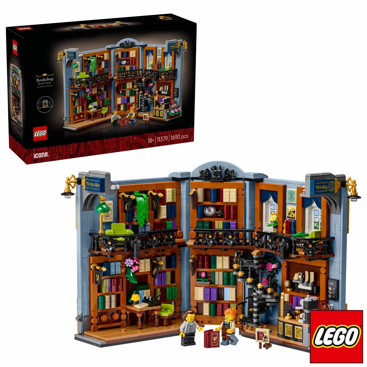 LEGO Icons Bookstore: Book Nook - Model 11379 (18+ Years)