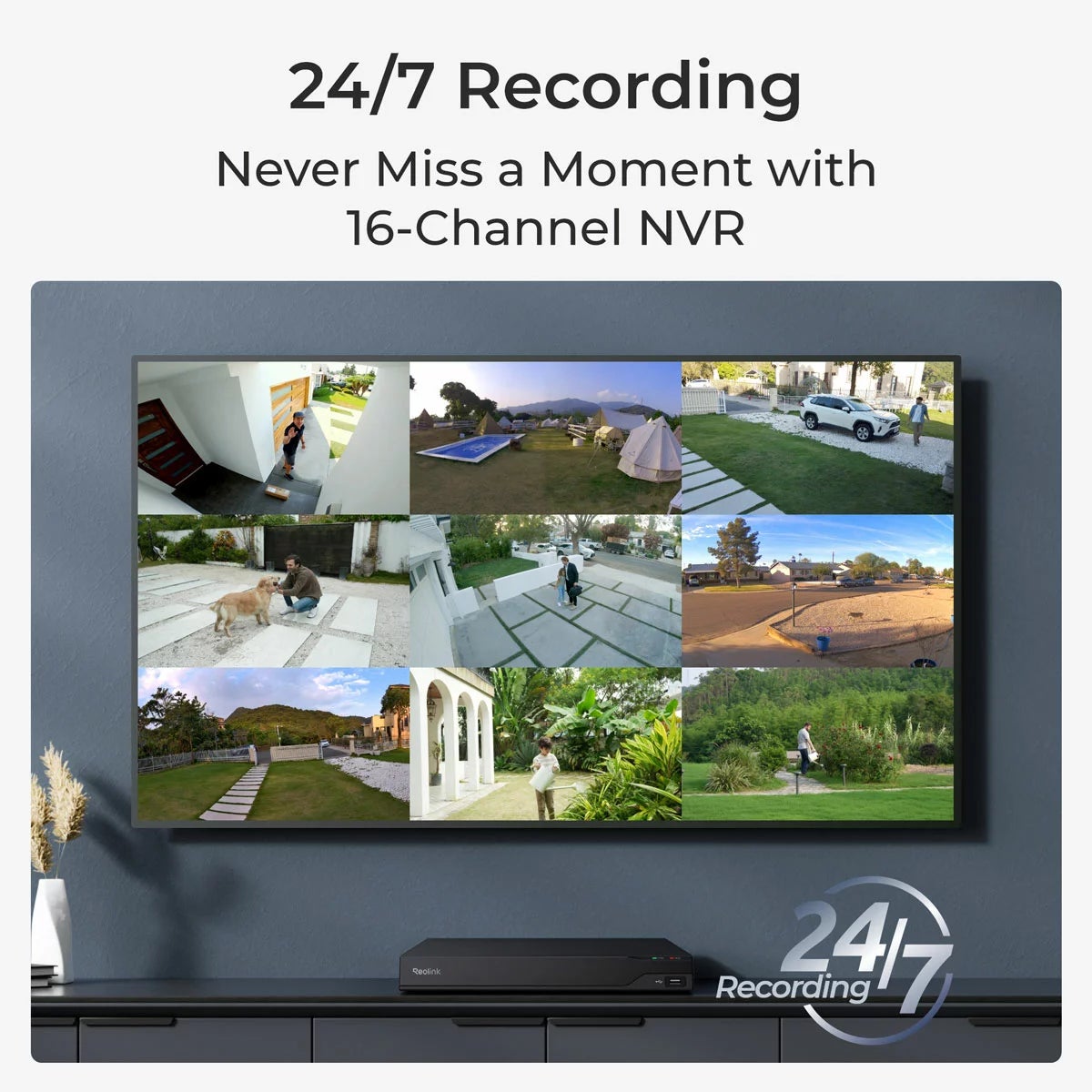 Reolink 12MP (4K+) UHD NVR PoE 16 x Channel / 16 x Turret Cameras with 4TB HDD, view 6