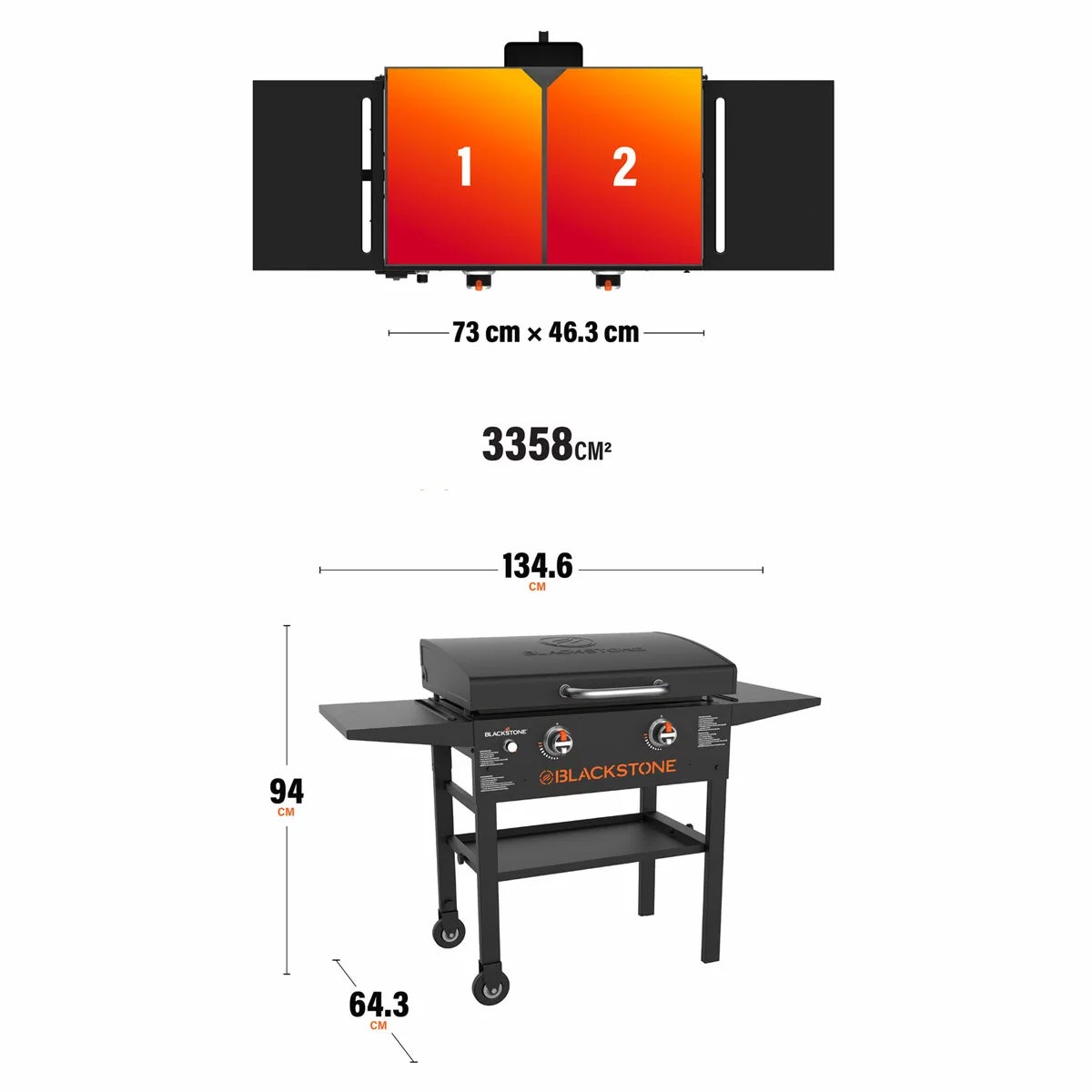 Blackstone 28" Griddle Gas Barbecue Griddle with Hood, view 2