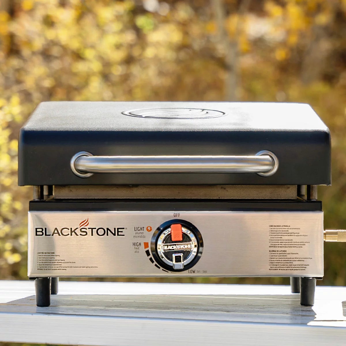 Blackstone 17" Tabletop Gas Griddle with Hood, view 4