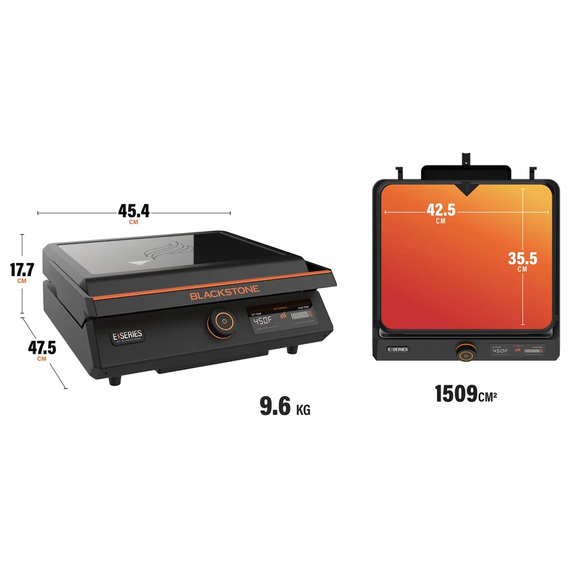 Blackstone E-Series 17" Tabletop Electric Griddle with Hood, view 2
