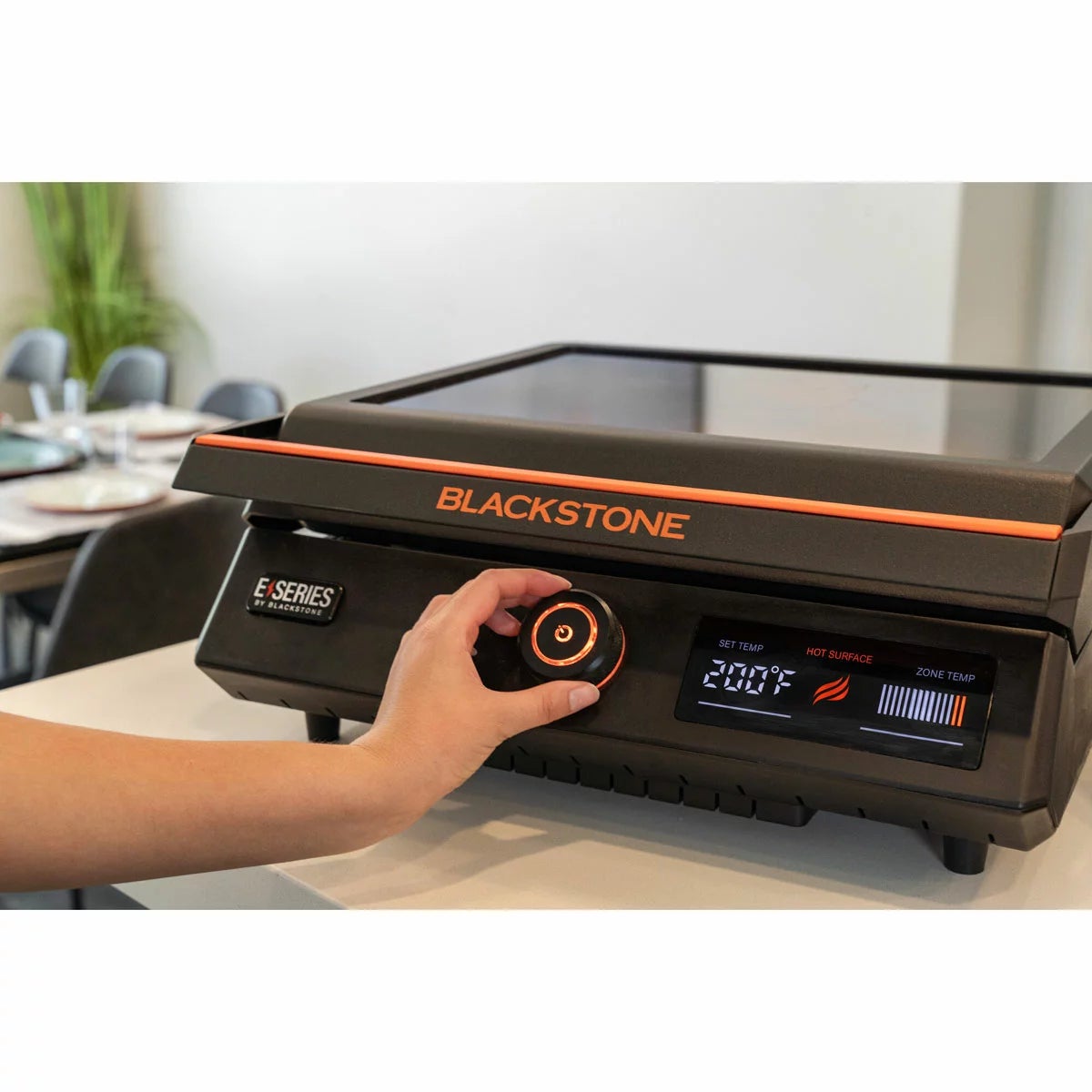 Blackstone E-Series 17" Tabletop Electric Griddle with Hood, view 5