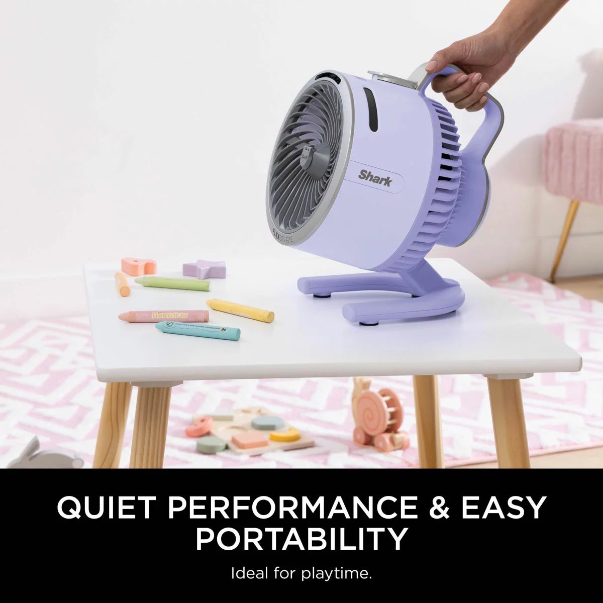 Shark FA050UKLV FlexBreeze HydroGo Misting Fan in Lilac, view 7