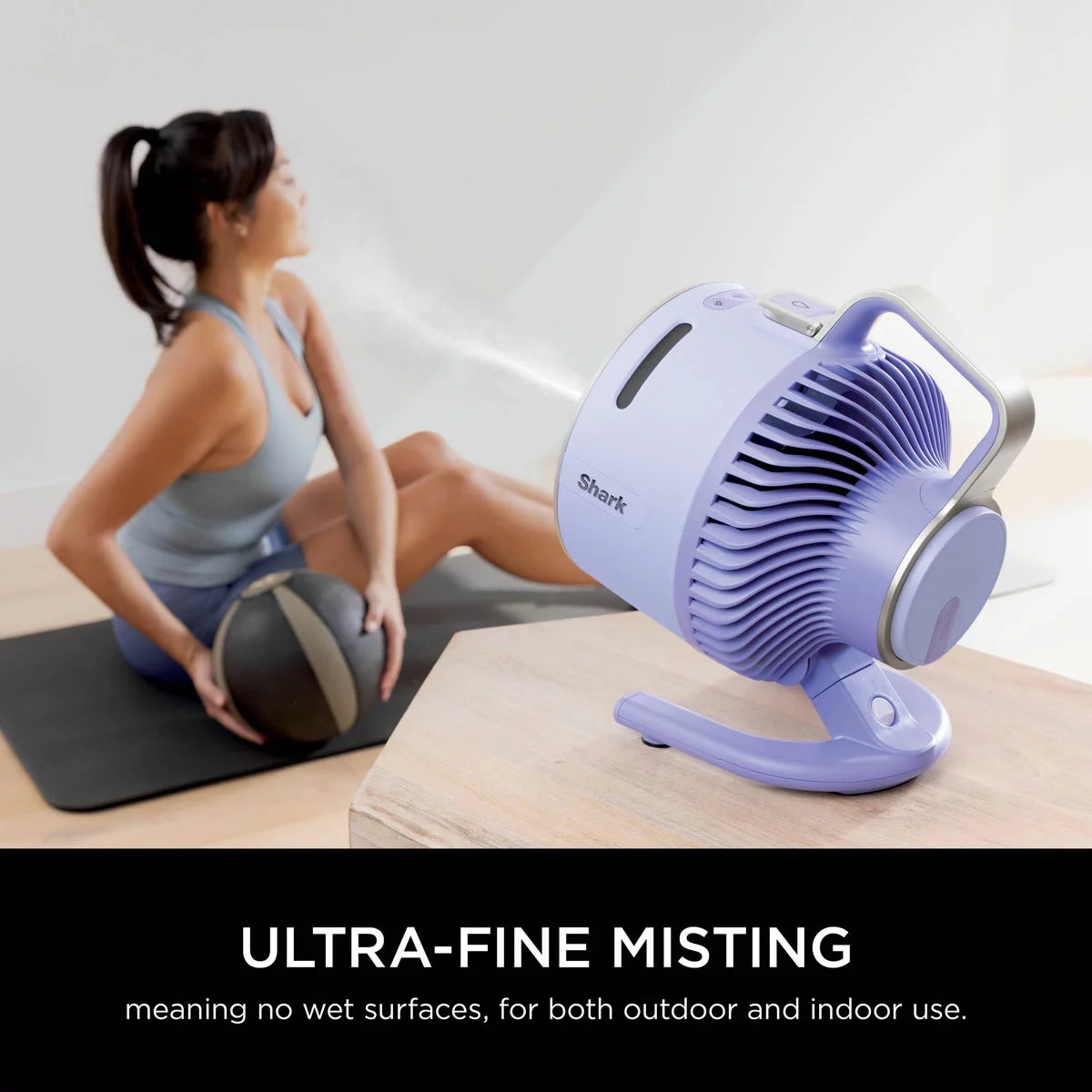Shark FA050UKLV FlexBreeze HydroGo Misting Fan in Lilac, view 8