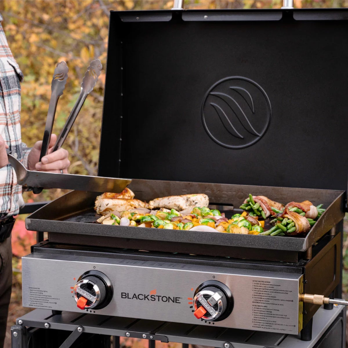 Blackstone 22" Tabletop Gas Griddle with Hood, view 3