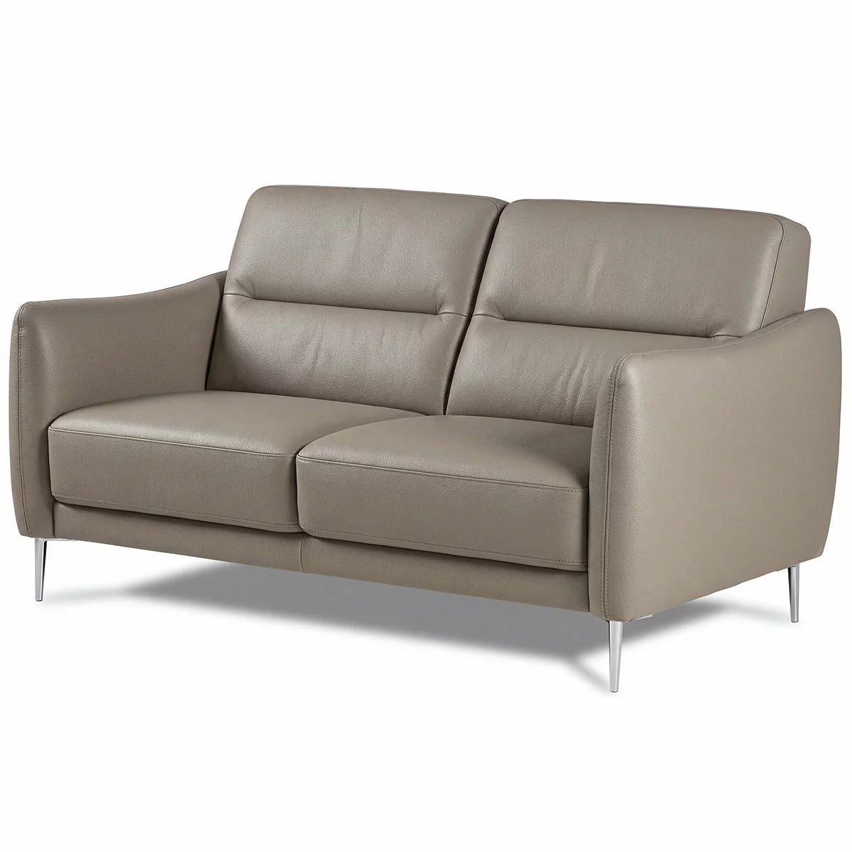 Nicoletti Jupiter Grey Leather 2 Seater Sofa, view 3