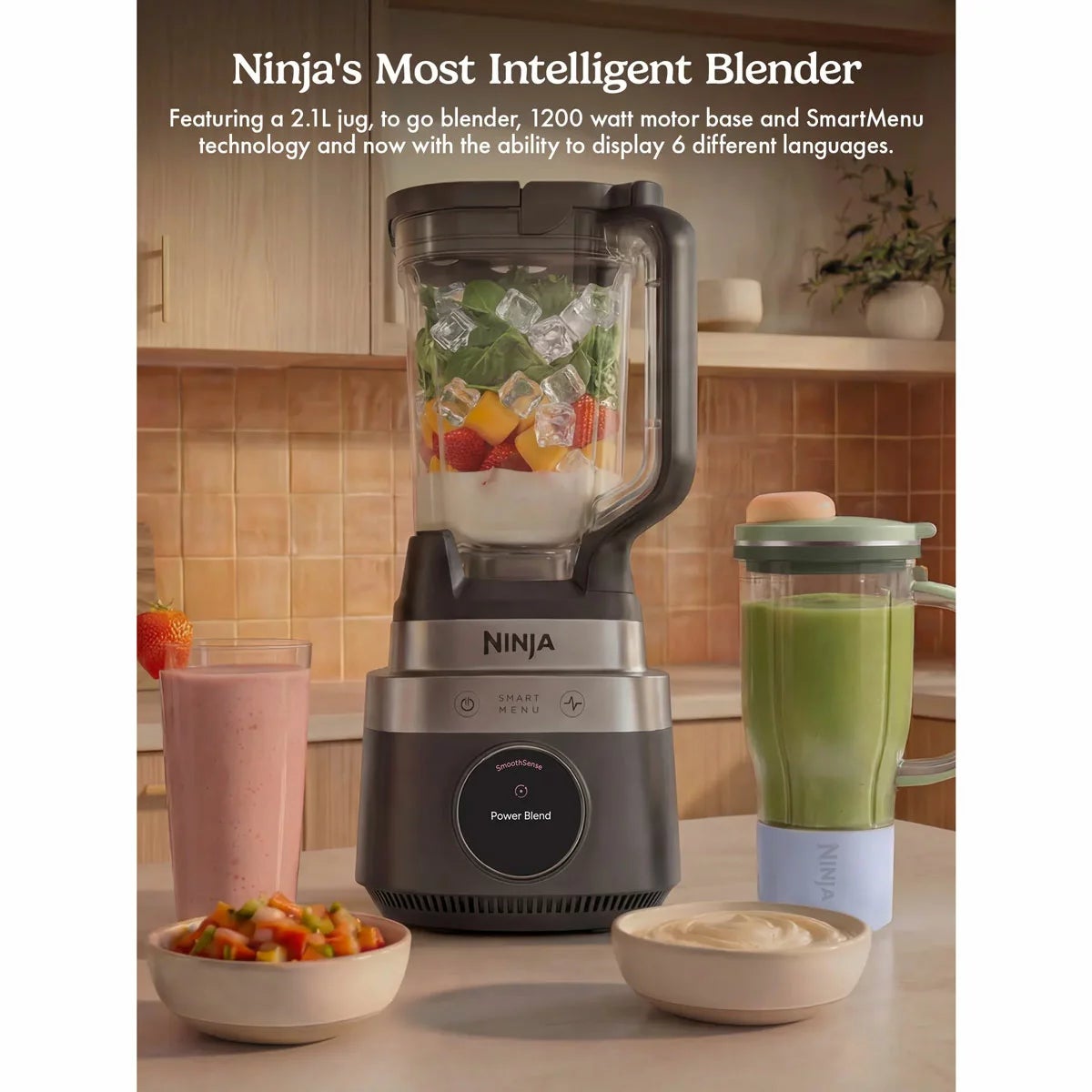 Ninja LB301UKBK CrushBOSS 2-in-1 Blender Duo with BlendBOSS Tumbler in Onyx, view 8
