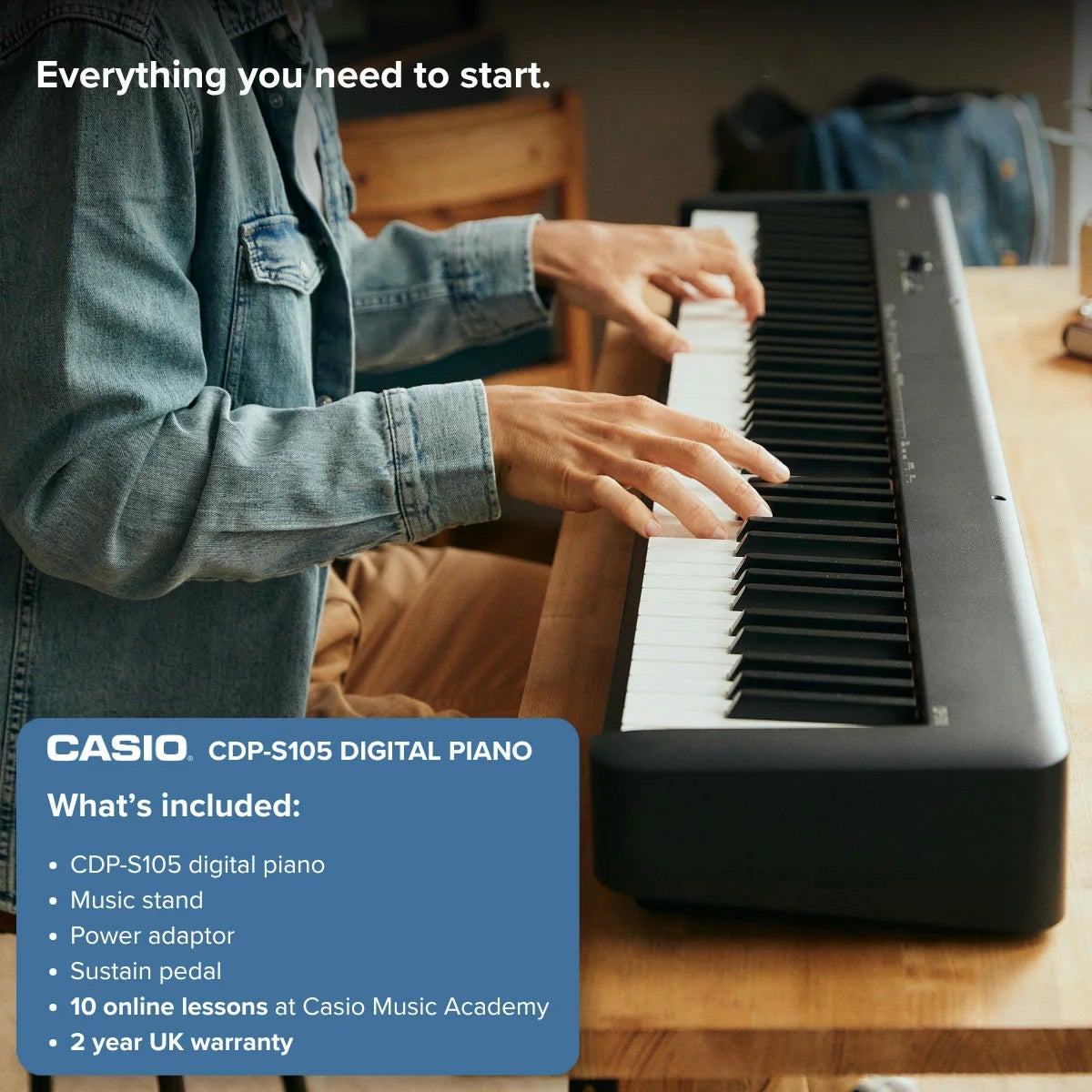 Casio CDP-S105 88-Key Digital Piano, view 7