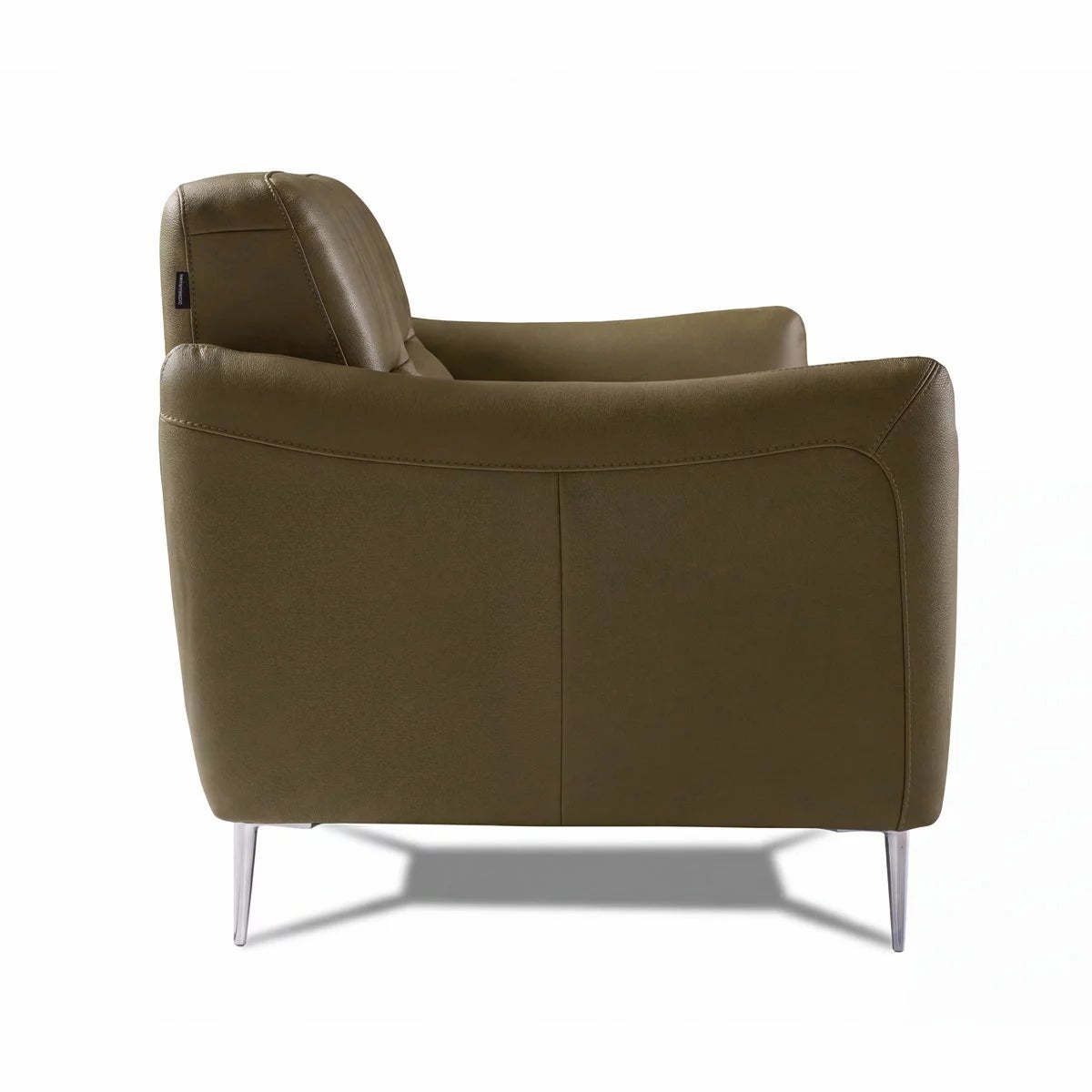 Nicoletti Jupiter Taupe Leather Armchair, view 4