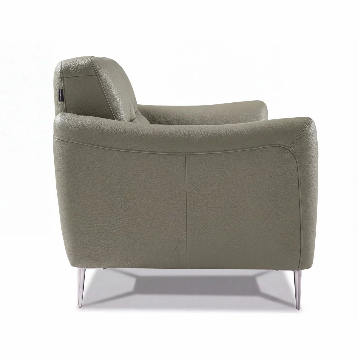 Nicoletti Jupiter Grey Leather Armchair, view 4