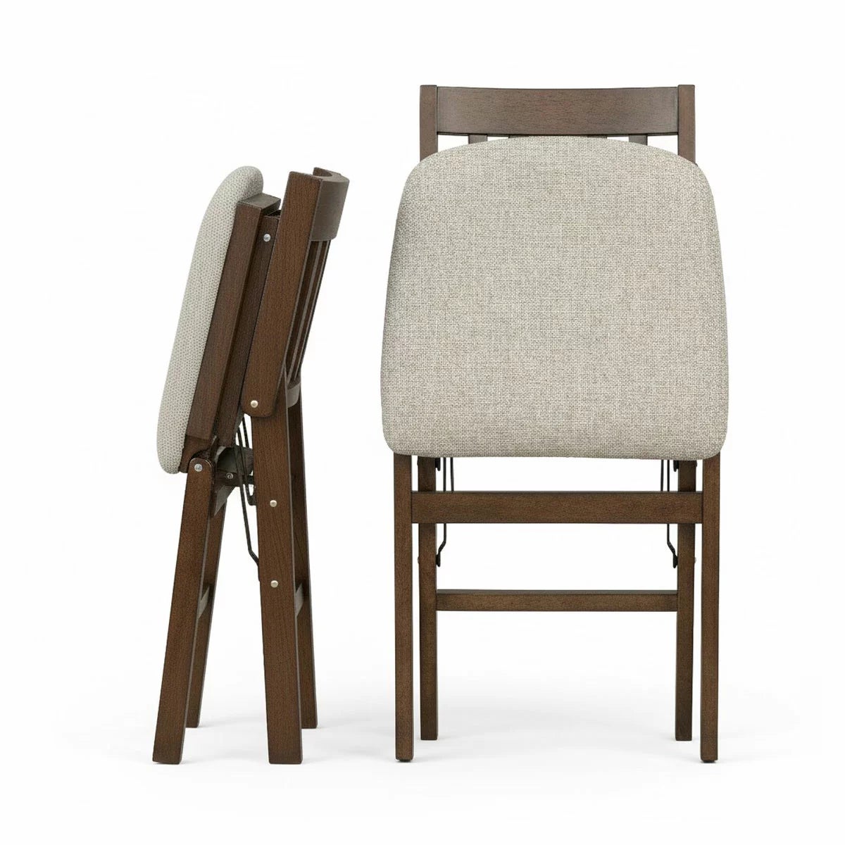 Stakmore Hardwood Upholstered Folding Chair, 2 Pack, view 6