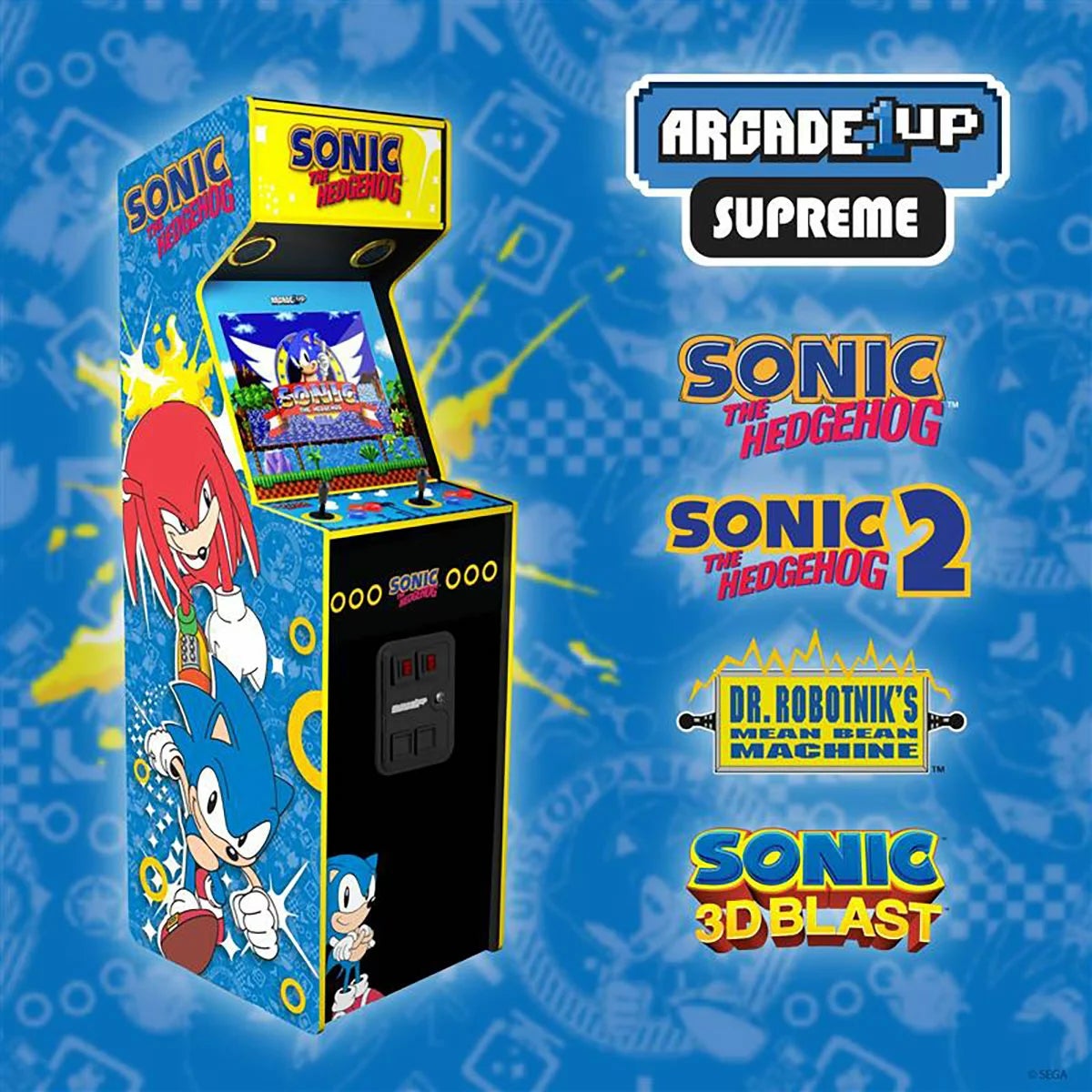 Arcade1Up Sonic the Hedgehog™ Supreme Home Arcade Machine, view 2
