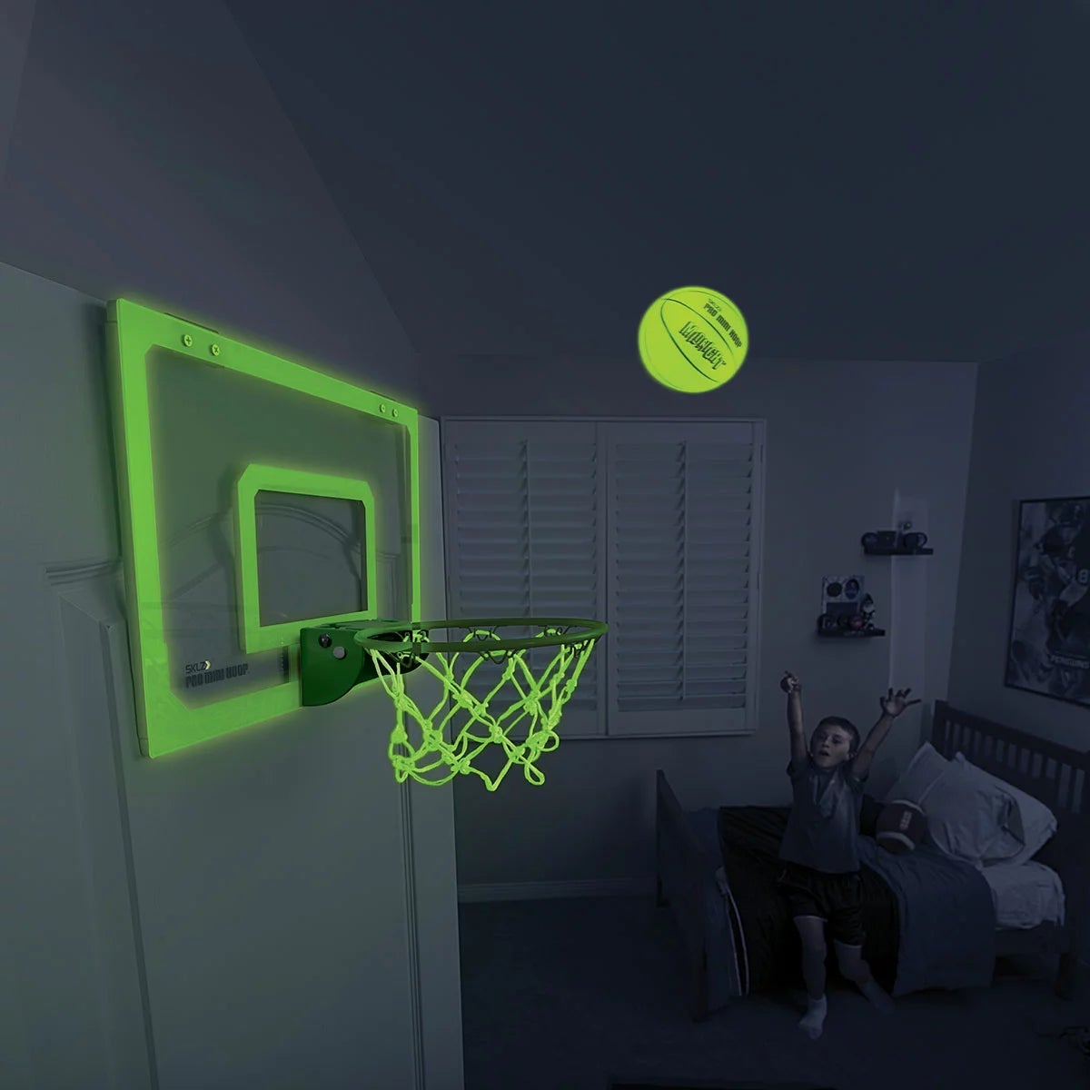 SKLZ Pro Mini Midnight Basketball Hoop, view 2