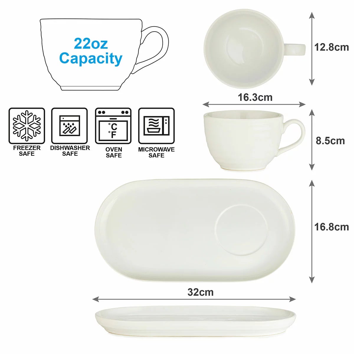 Signature Housewares Soup & Sandwich 4 Piece Set, view 5