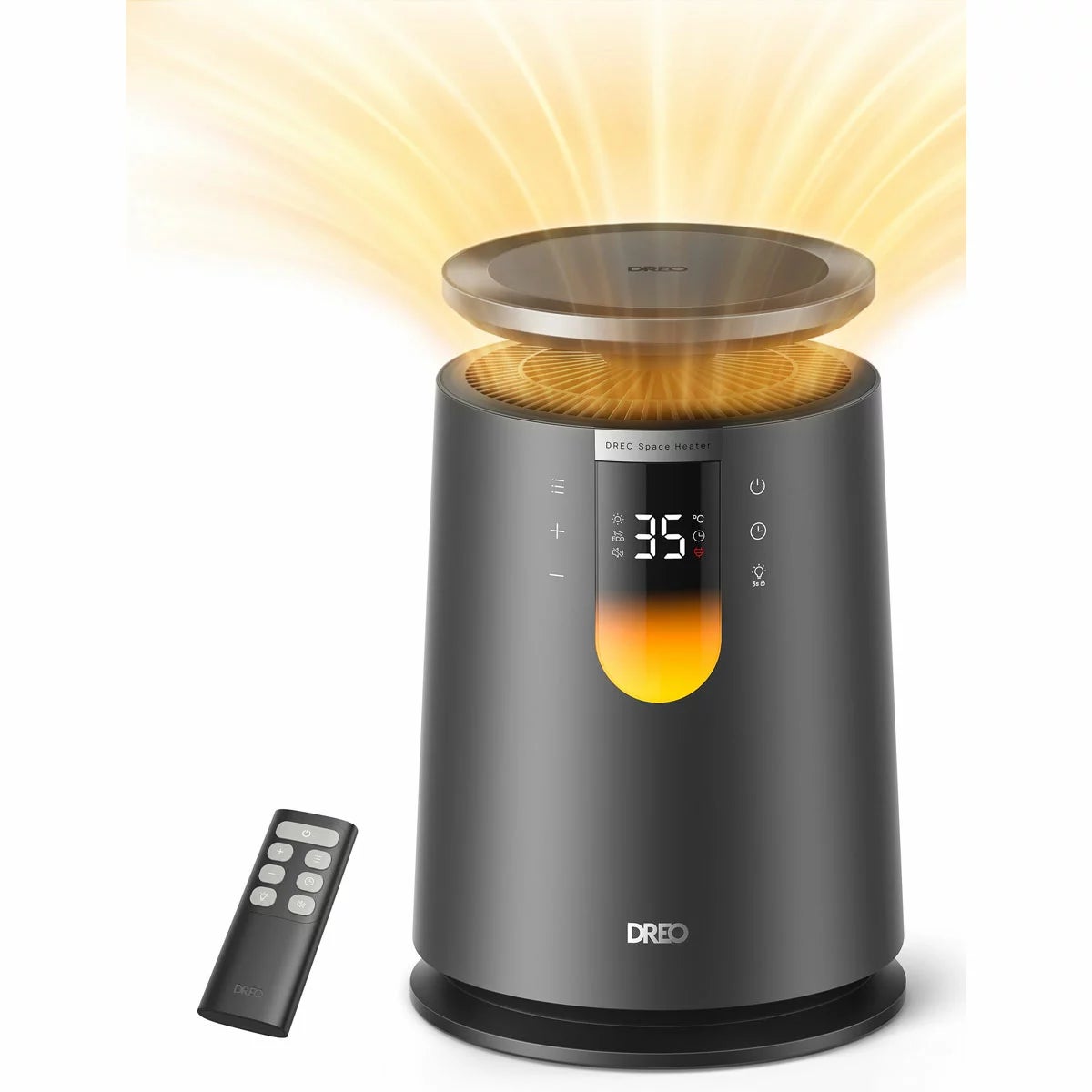 DREO DR-HSH035 Whole Room Heater 725 in Black, view 2
