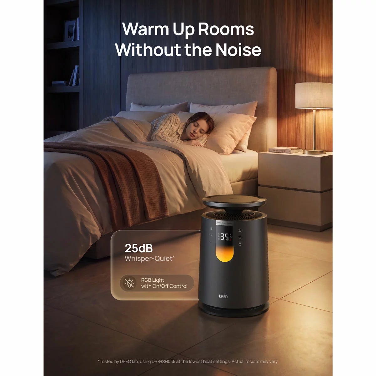 DREO DR-HSH035 Whole Room Heater 725 in Black, view 4