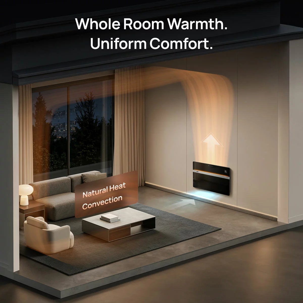 Dreo DR-HSH041 Convection Heater 711S in Black, view 3
