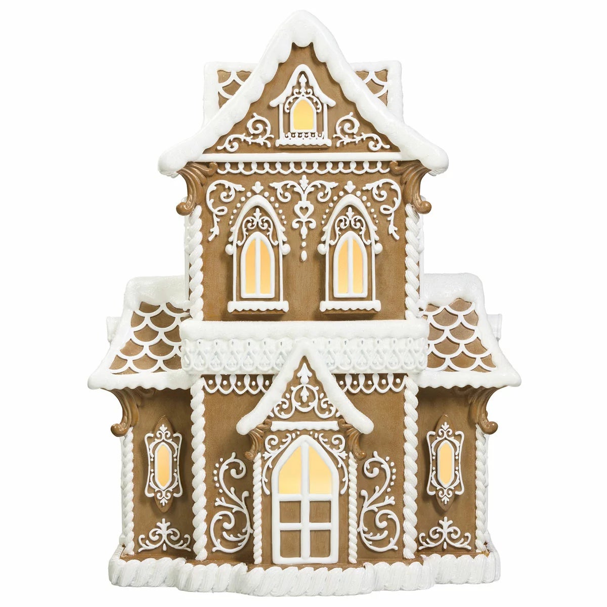 Gingerbread House With LED Lights, view 2