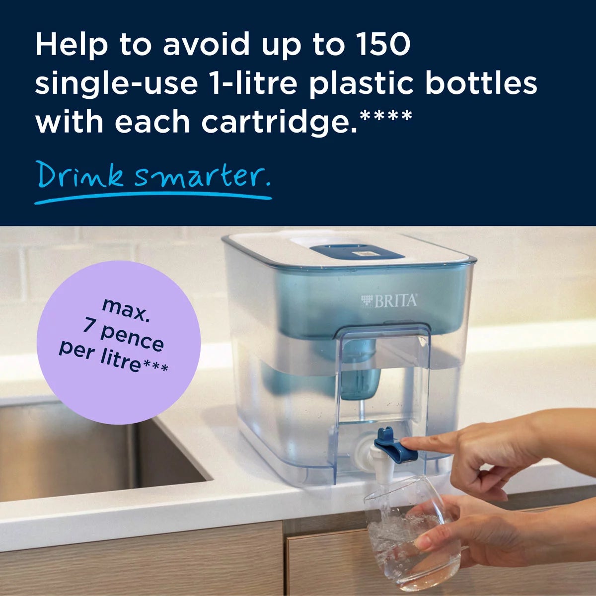 Brita XXL Water Filter Tank Maxtra Flow, 8L, view 4