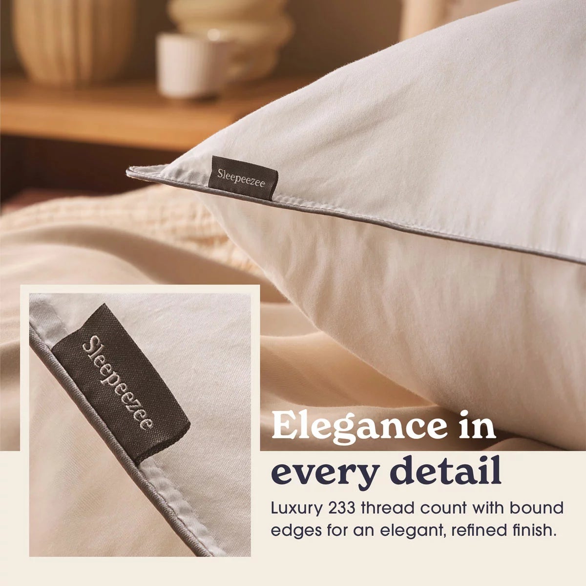 Sleepeezee Sumptuous Cotton Pillow, 48 x 74 cm, view 5