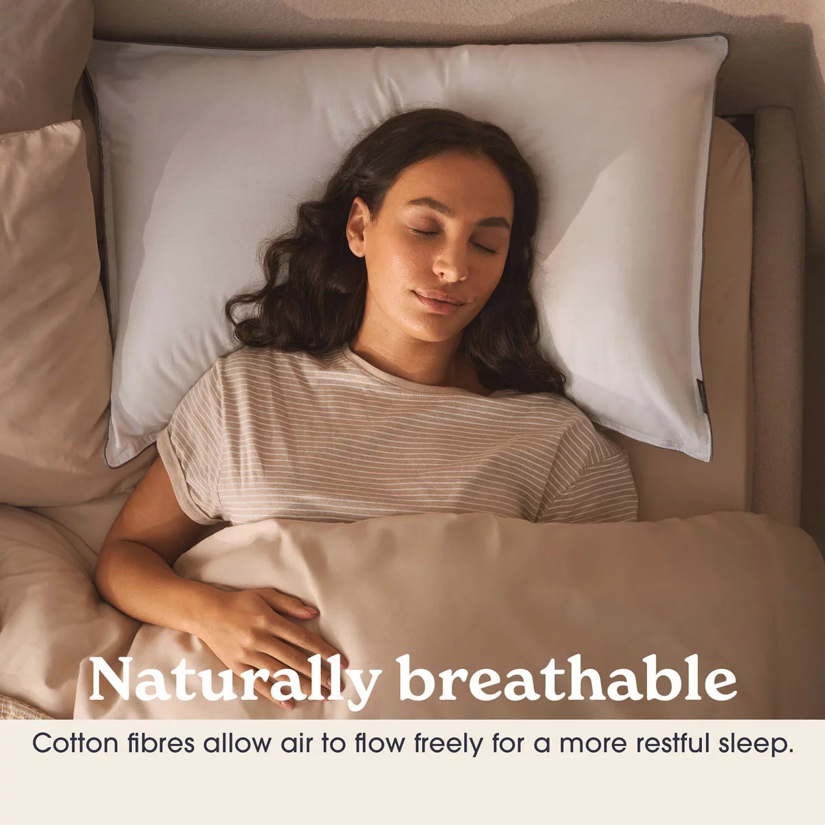Sleepeezee Sumptuous Cotton Pillow, 48 x 74 cm, view 4