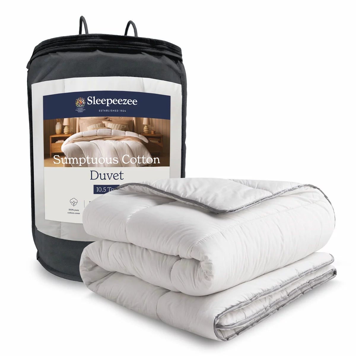 Sleepeezee Sumptuous Cotton 10.5 Tog Duvet In 4 Sizes