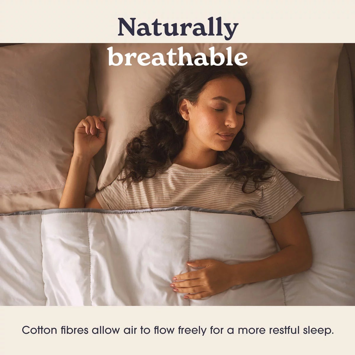 Sleepeezee Sumptuous Cotton 10.5 Tog Duvet In 4 Sizes, view 4