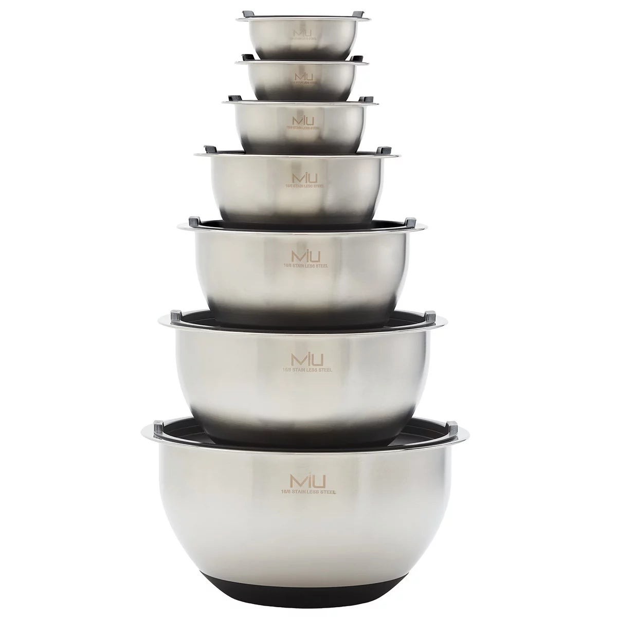 MIU Stainless Steel Mixing Bowls, 14 piece, view 5