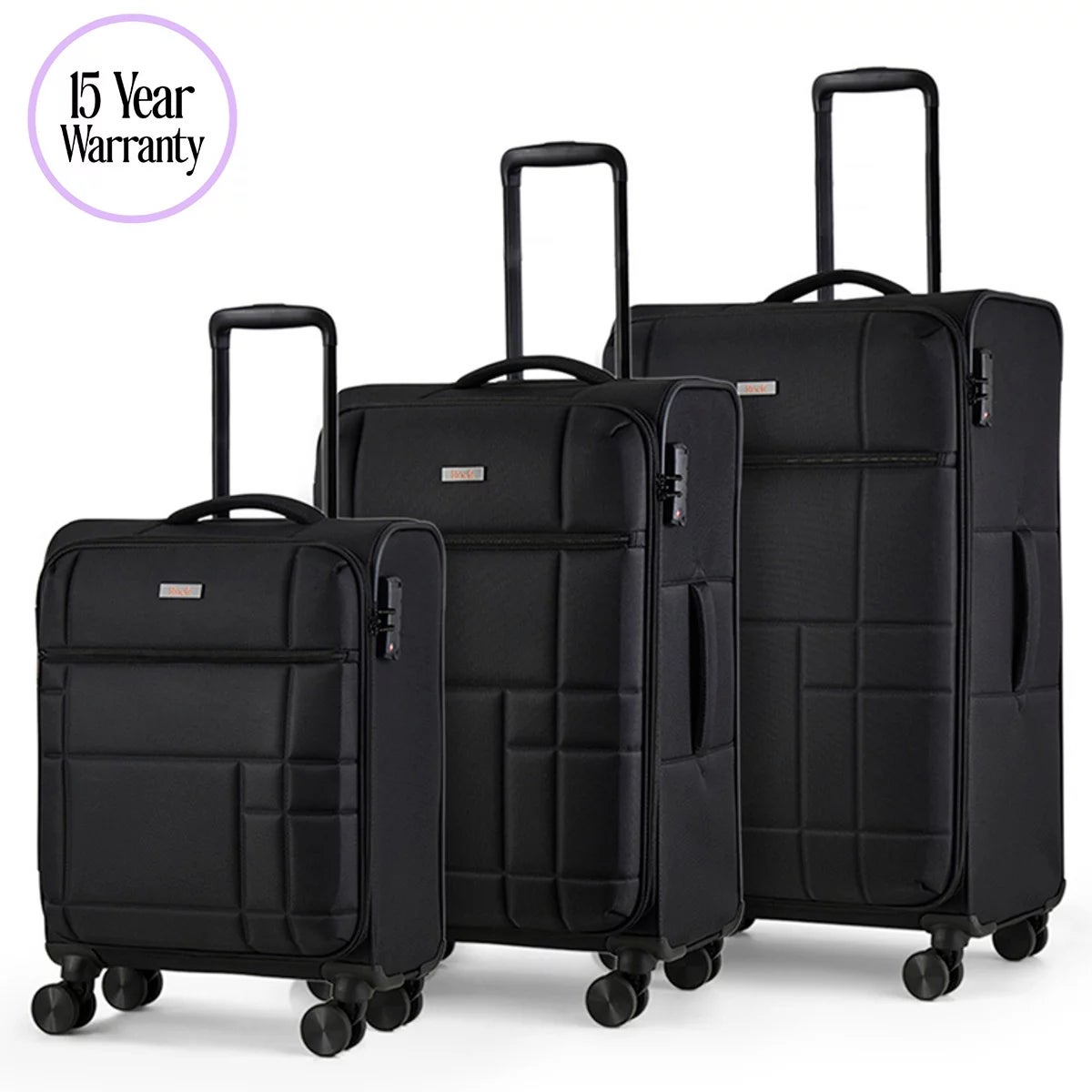 Rock Tokyo Softshell Suitcase 3pc Set