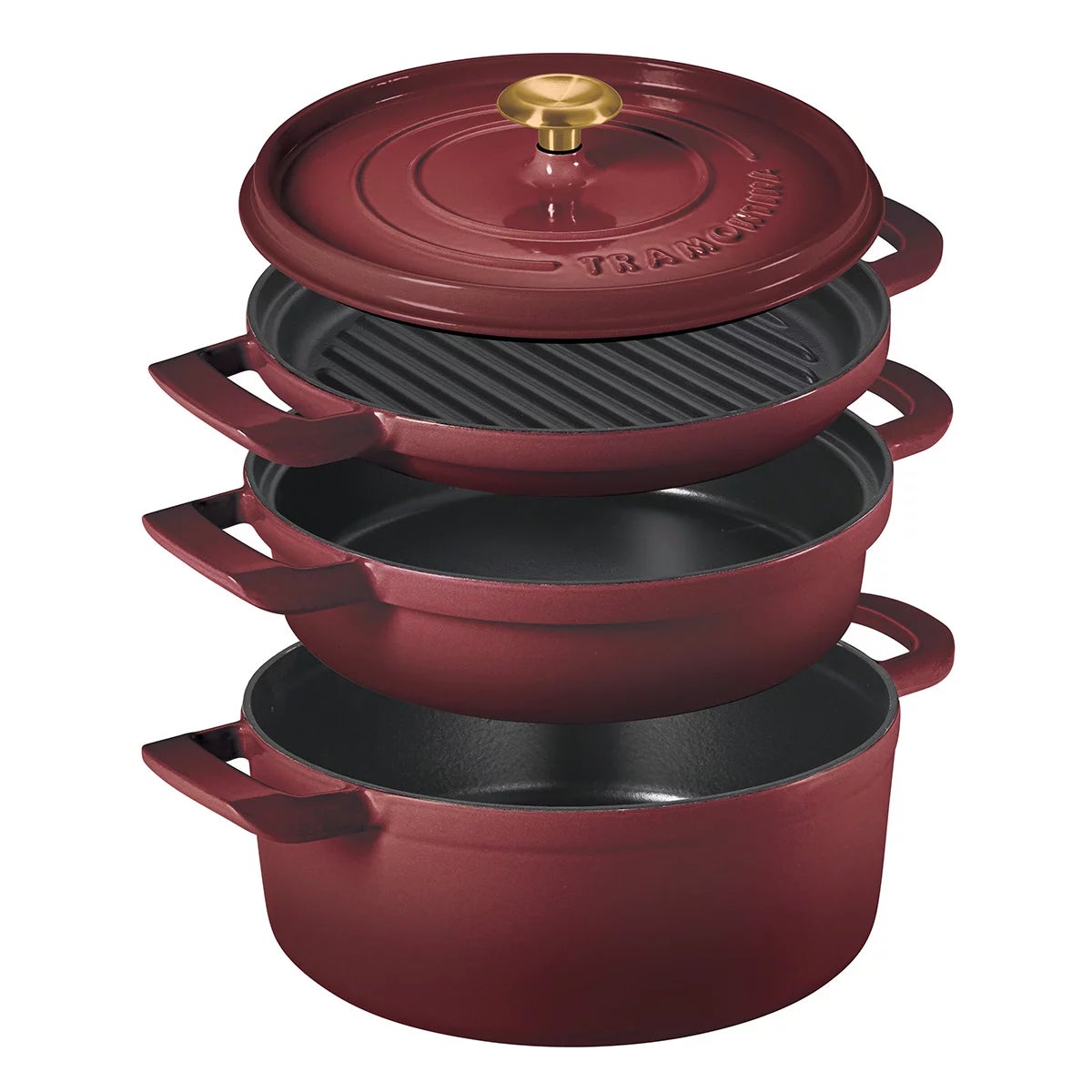 Tramontina Nested Cast Iron Set, 4 Piece Sets, view 5