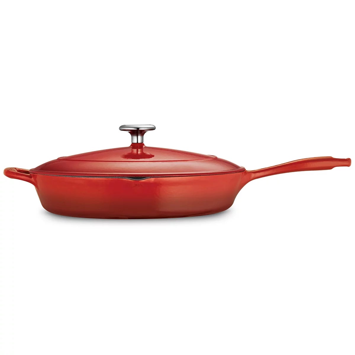 Tramontina Enamel Cast Iron Saute Pan with Lid, 30cm / 3.25L, view 15