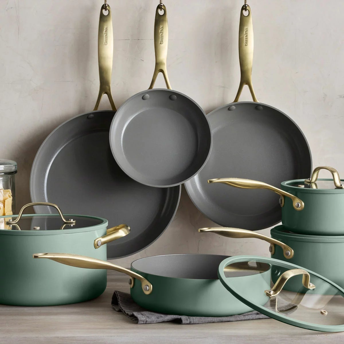 GreenPan Jewel Pro Cook Set, 15 Piece Sets, view 16