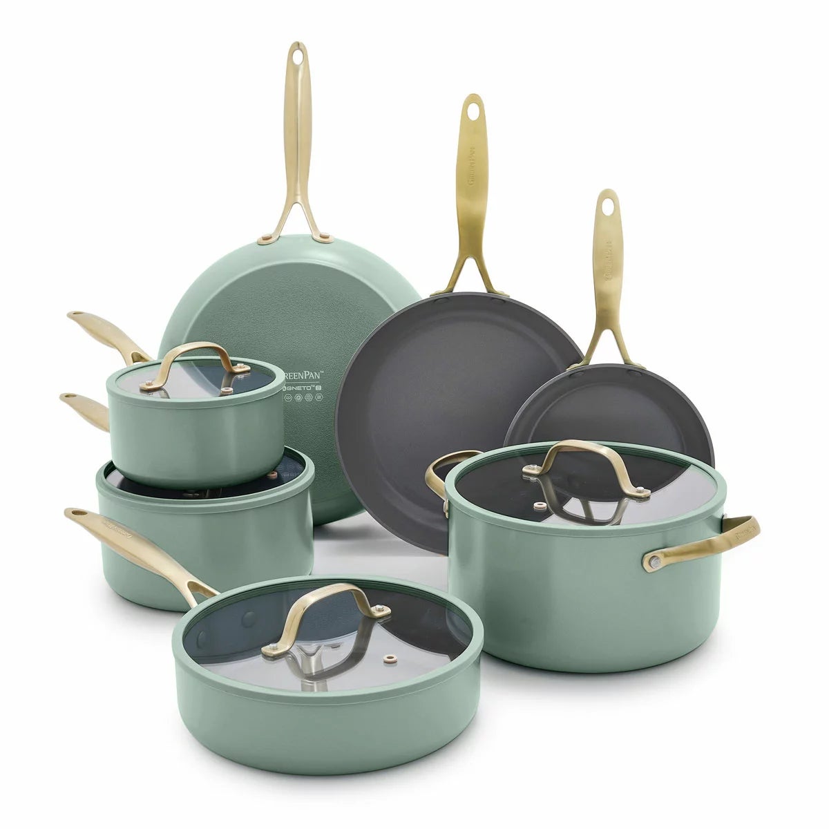 GreenPan Jewel Pro Cook Set, 15 Piece Sets, view 15