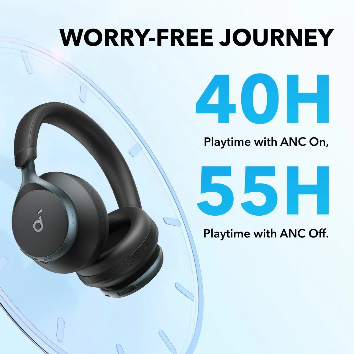 Soundcore Space One Wireless Noise-Cancelling Headphones, view 7