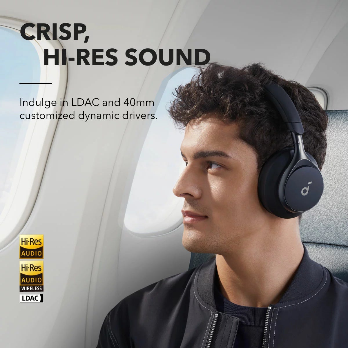 Soundcore Space One Wireless Noise-Cancelling Headphones, view 6