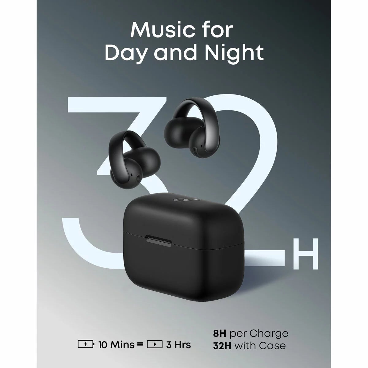 Soundcore AeroClip Wireless Open-Ear Clip-On Earbuds with Adaptive Comfort, view 8
