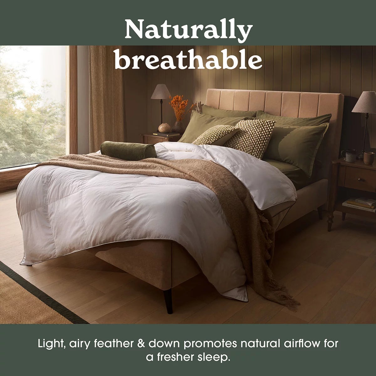 Sleepeezee Natural Feather and Down 10.5 Tog Duvet In 3 Sizes, view 4