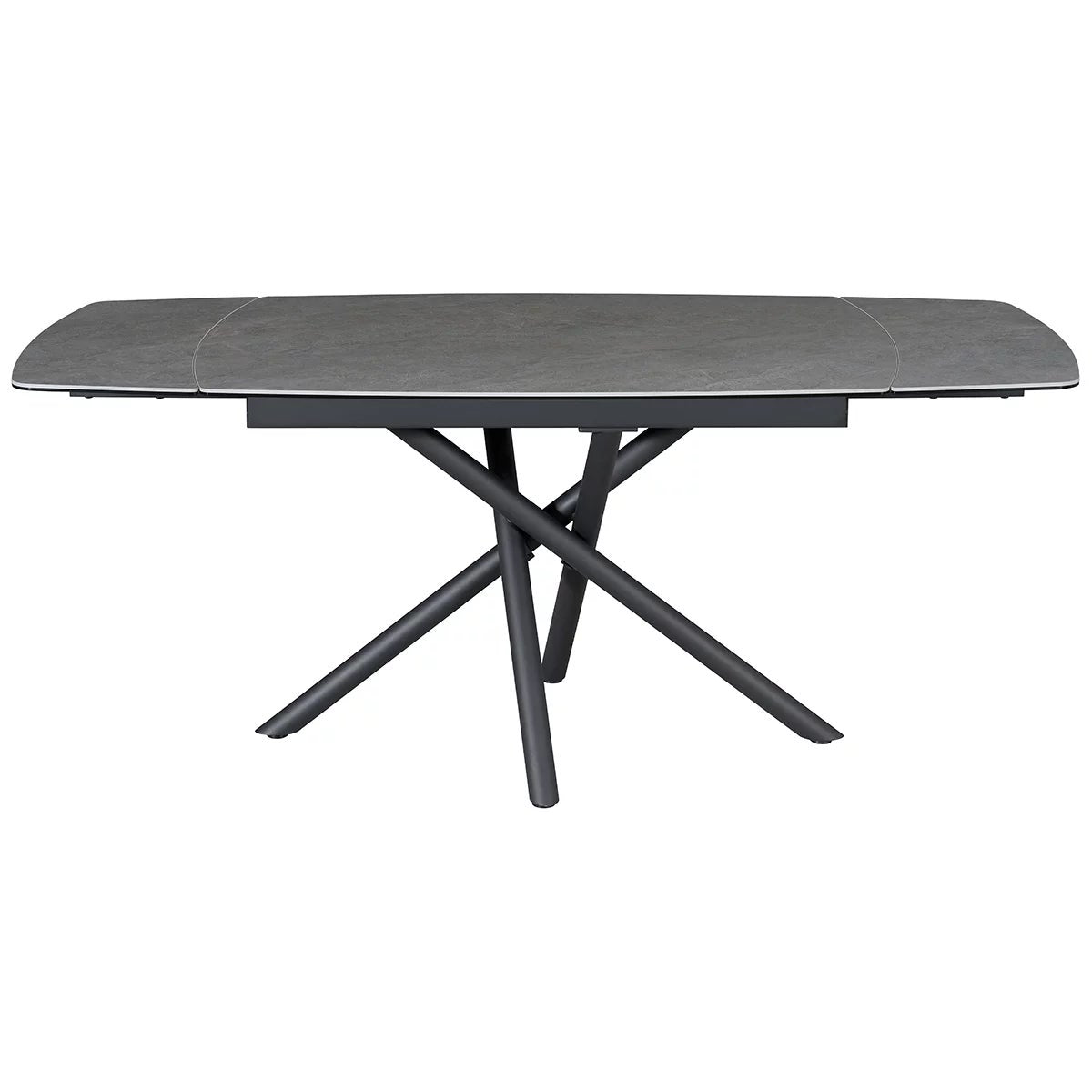 Indus Valley Skylar Ceramic Extending Dining Table + 6 Grey Chairs, Seats 6-8, view 8