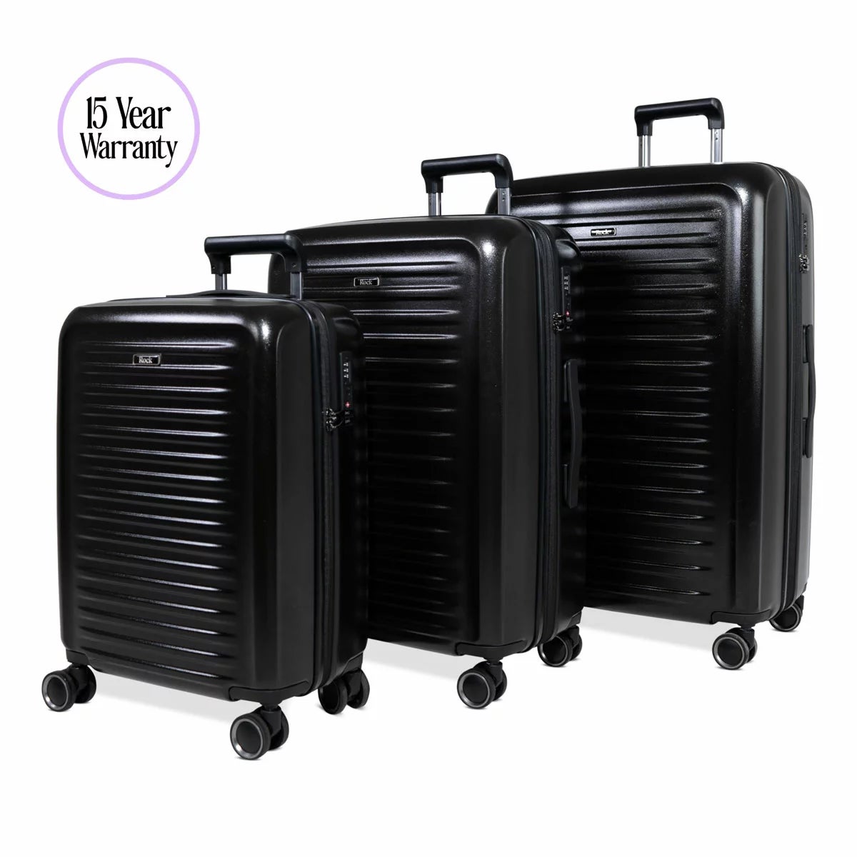 Rock Legacy Hardside Suitcase 3 Piece Set