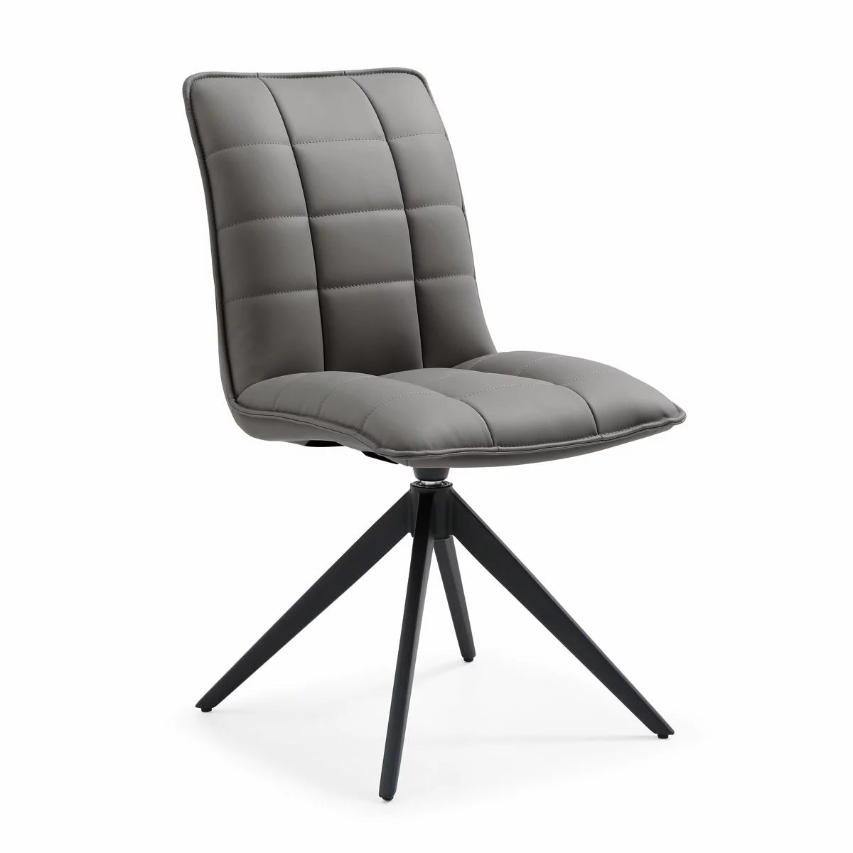 Indus Valley Skylar Grey Faux Leather Dining Chair, 2 Pack, view 4