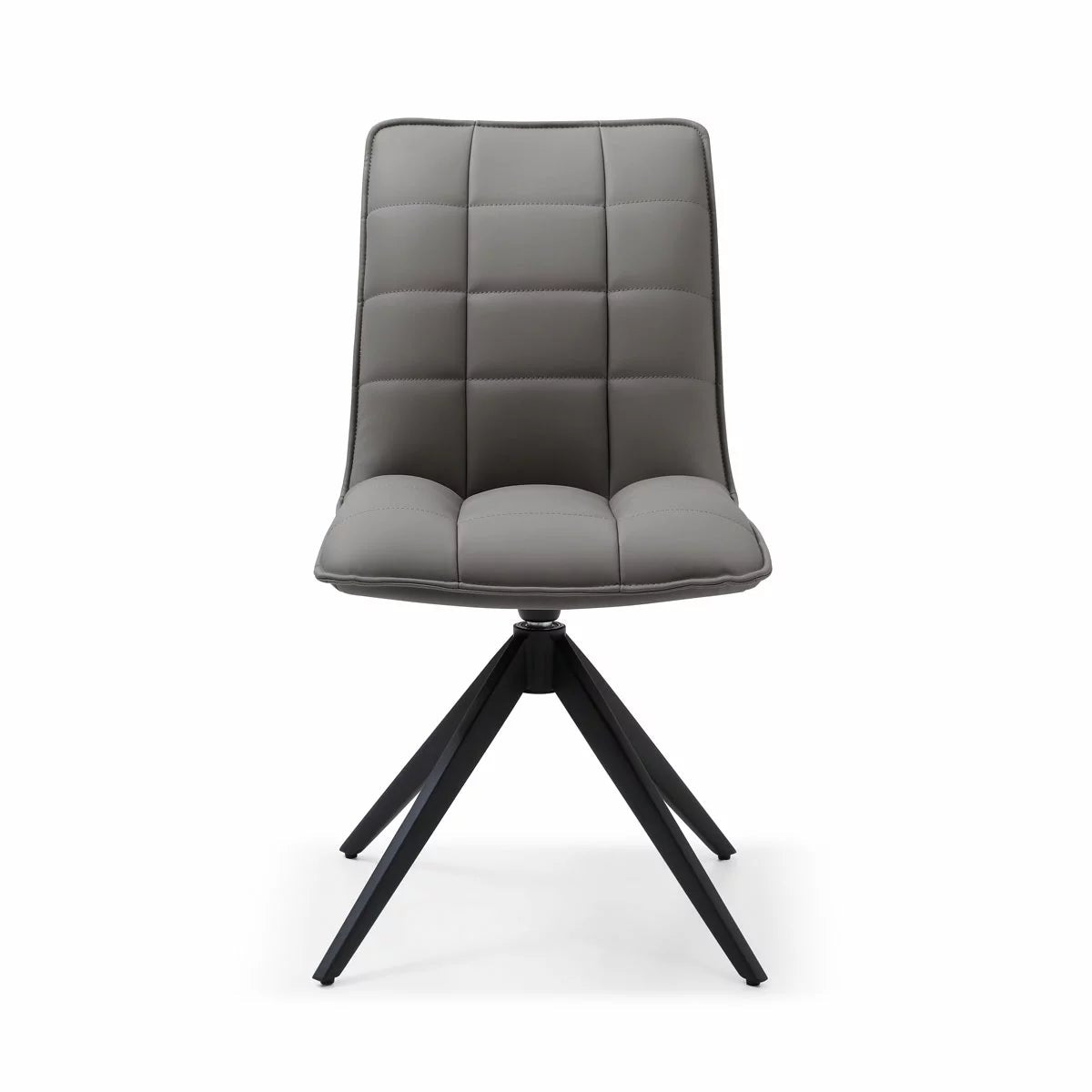 Indus Valley Skylar Grey Faux Leather Dining Chair, 2 Pack, view 3