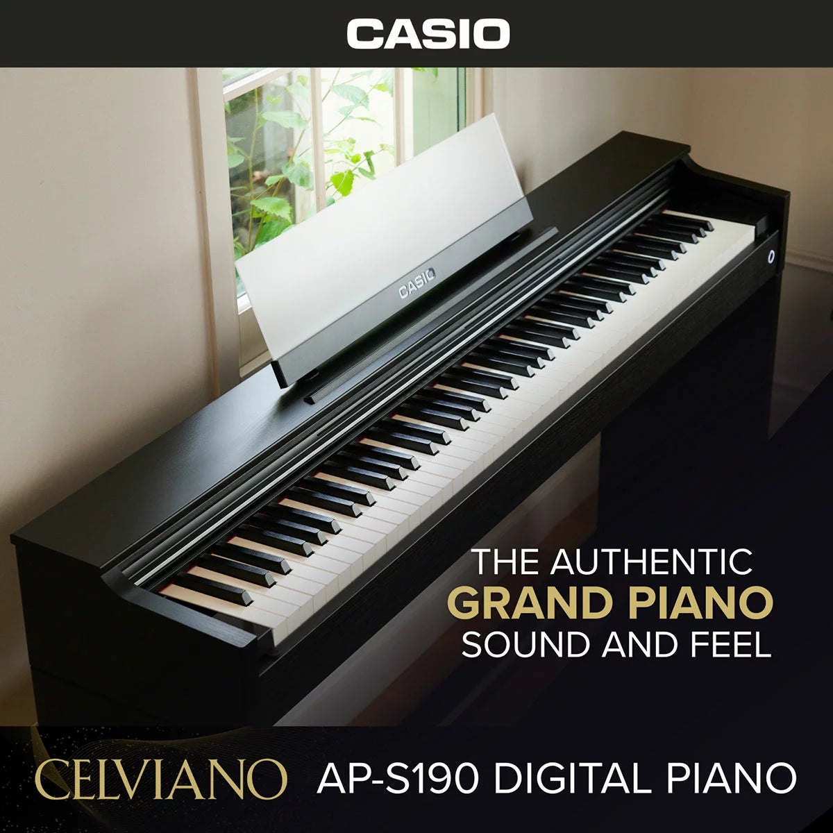 Casio AP-S190BK, 88 Key Fully-Weighted Digital Piano